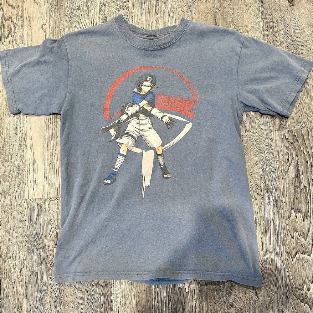 Vintage 2002 Naruto Anime Sasuke Shonen Jump Sasuke Graphic T-Shirt Youth XL